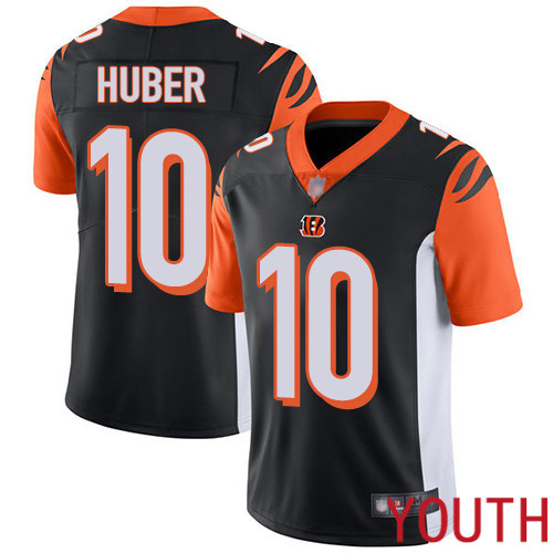 Cincinnati Bengals Limited Black Youth Kevin Huber Home Jersey NFL Footballl #10 Vapor Untouchable
